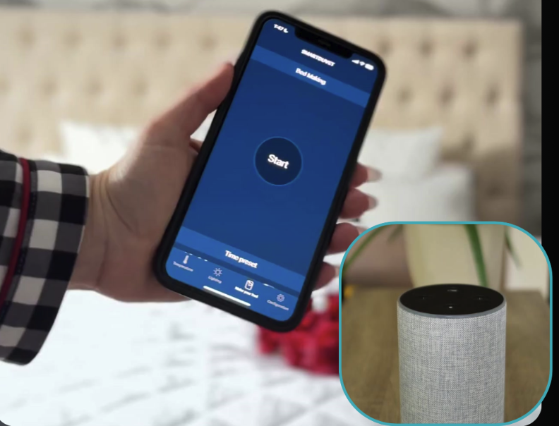 Alexa voice control with smartphone app